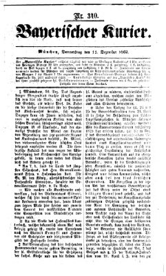 Bayerischer Kurier Donnerstag 11. Dezember 1862