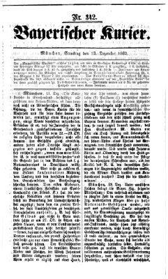 Bayerischer Kurier Samstag 13. Dezember 1862