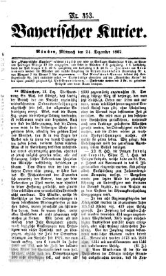 Bayerischer Kurier Mittwoch 24. Dezember 1862