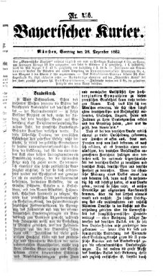 Bayerischer Kurier Sonntag 28. Dezember 1862