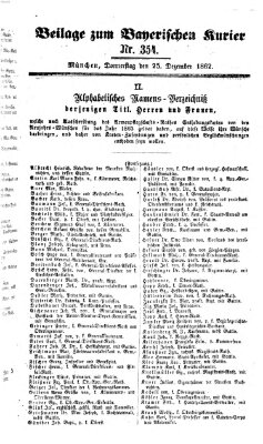 Bayerischer Kurier Donnerstag 25. Dezember 1862