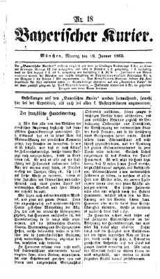 Bayerischer Kurier Montag 19. Januar 1863