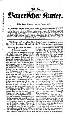 Bayerischer Kurier Mittwoch 28. Januar 1863