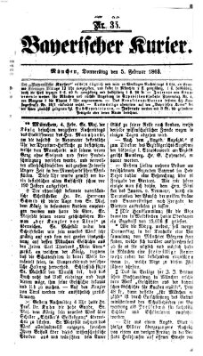 Bayerischer Kurier Donnerstag 5. Februar 1863