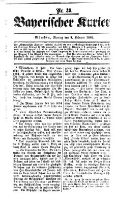 Bayerischer Kurier Montag 9. Februar 1863