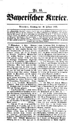 Bayerischer Kurier Dienstag 10. Februar 1863