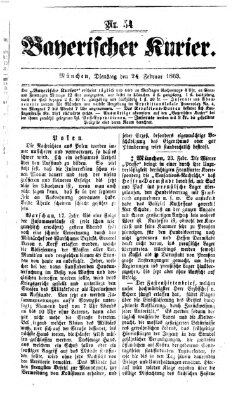 Bayerischer Kurier Dienstag 24. Februar 1863