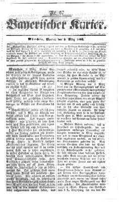 Bayerischer Kurier Montag 9. März 1863