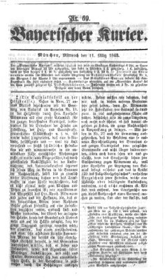 Bayerischer Kurier Mittwoch 11. März 1863