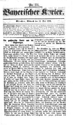 Bayerischer Kurier Mittwoch 13. Mai 1863