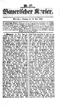 Bayerischer Kurier Dienstag 19. Mai 1863