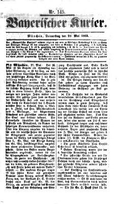 Bayerischer Kurier Donnerstag 28. Mai 1863