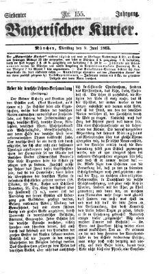 Bayerischer Kurier Dienstag 9. Juni 1863