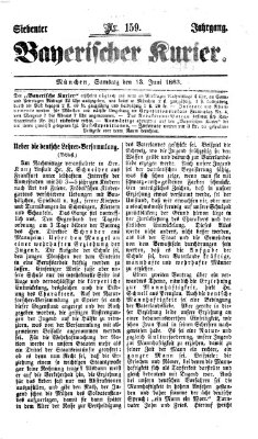 Bayerischer Kurier Samstag 13. Juni 1863