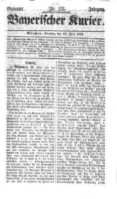 Bayerischer Kurier Samstag 27. Juni 1863