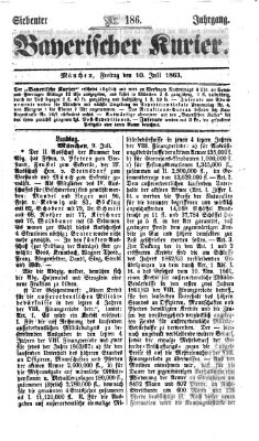 Bayerischer Kurier Freitag 10. Juli 1863