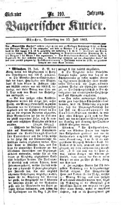 Bayerischer Kurier Donnerstag 23. Juli 1863