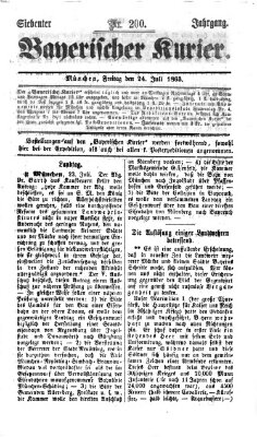 Bayerischer Kurier Freitag 24. Juli 1863