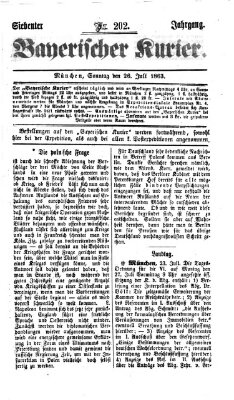 Bayerischer Kurier Sonntag 26. Juli 1863