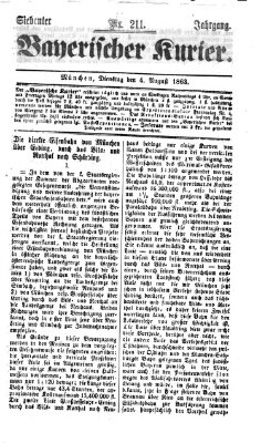 Bayerischer Kurier Dienstag 4. August 1863