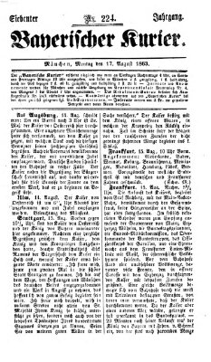 Bayerischer Kurier Montag 17. August 1863