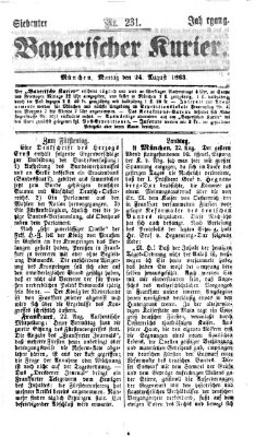 Bayerischer Kurier Montag 24. August 1863