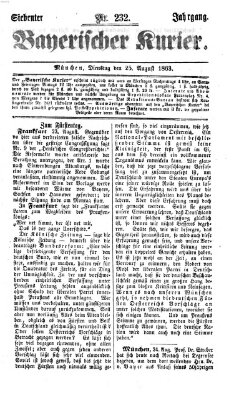 Bayerischer Kurier Dienstag 25. August 1863