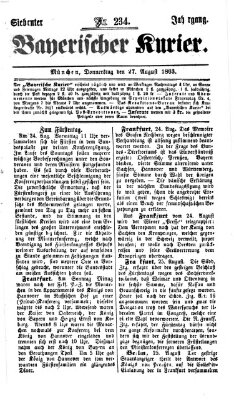 Bayerischer Kurier Donnerstag 27. August 1863