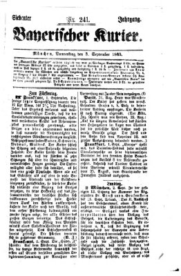 Bayerischer Kurier Donnerstag 3. September 1863