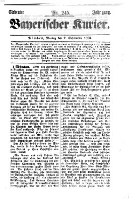 Bayerischer Kurier Montag 7. September 1863