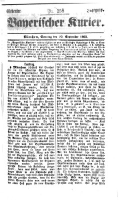 Bayerischer Kurier Sonntag 20. September 1863