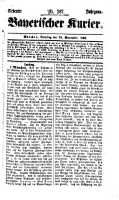 Bayerischer Kurier Dienstag 29. September 1863