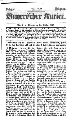 Bayerischer Kurier Mittwoch 14. Oktober 1863