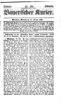 Bayerischer Kurier Mittwoch 21. Oktober 1863