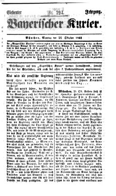 Bayerischer Kurier Montag 26. Oktober 1863