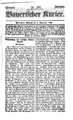 Bayerischer Kurier Mittwoch 4. November 1863