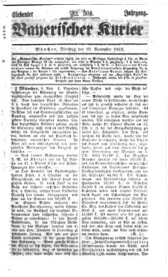 Bayerischer Kurier Dienstag 10. November 1863