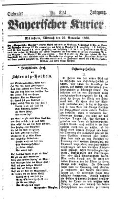 Bayerischer Kurier Mittwoch 25. November 1863