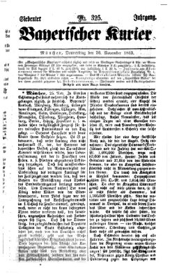 Bayerischer Kurier Donnerstag 26. November 1863