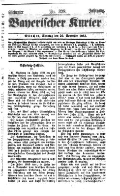 Bayerischer Kurier Sonntag 29. November 1863