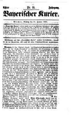 Bayerischer Kurier Montag 11. Januar 1864