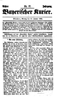 Bayerischer Kurier Montag 18. Januar 1864