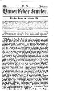 Bayerischer Kurier Sonntag 31. Januar 1864