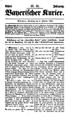 Bayerischer Kurier Samstag 6. Februar 1864