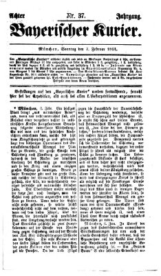 Bayerischer Kurier Sonntag 7. Februar 1864