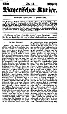 Bayerischer Kurier Freitag 12. Februar 1864