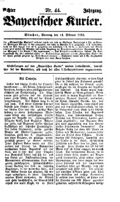 Bayerischer Kurier Sonntag 14. Februar 1864