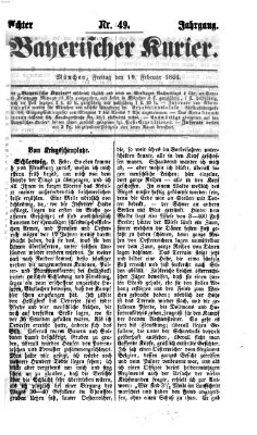 Bayerischer Kurier Freitag 19. Februar 1864