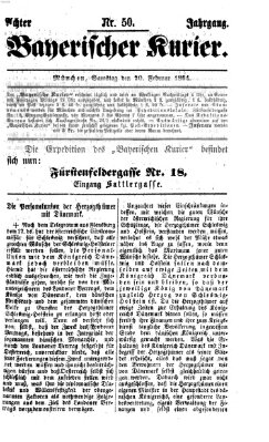 Bayerischer Kurier Samstag 20. Februar 1864