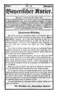 Bayerischer Kurier Sonntag 20. März 1864